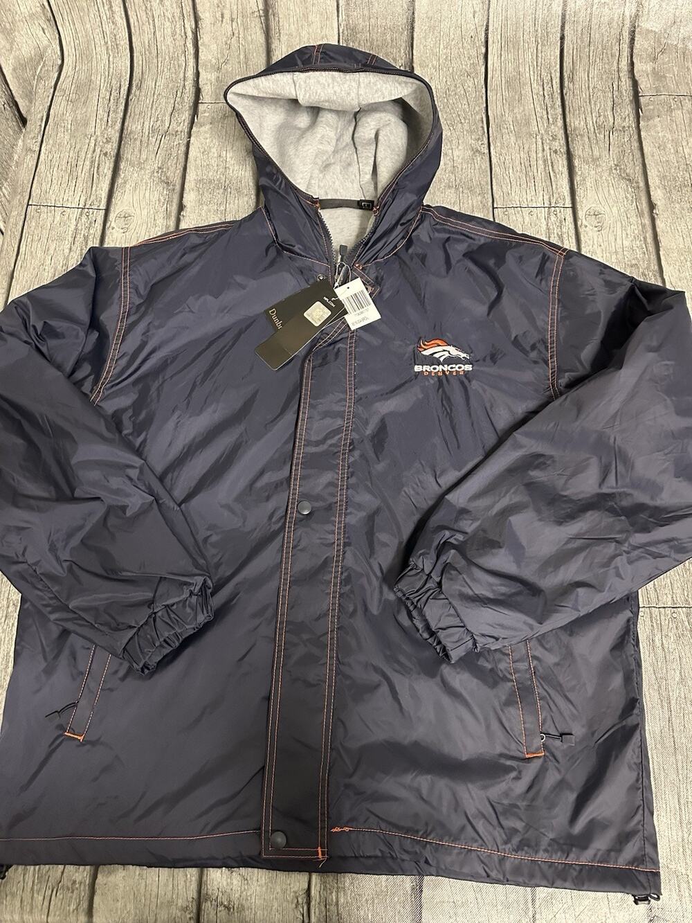 NWT Men’s Dunbrooke Denver Broncos Legacy Stadium Full-Zip Jacket- Navy Large